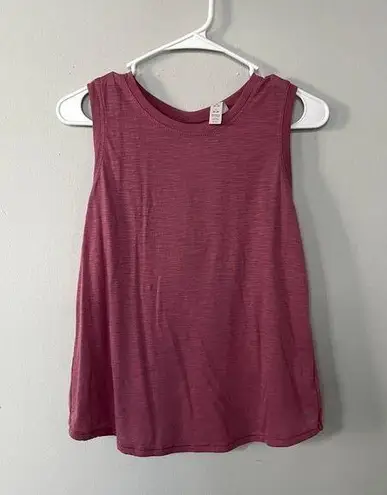 Balance Collection pink sleeveless tank top workout athleisure cutouts size S