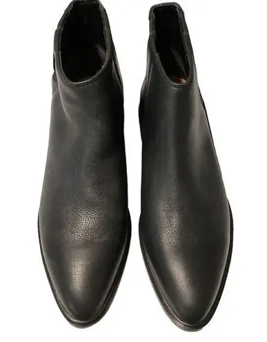 via spiga ‎ Leather Casual Slip On Ankle Boot Size 8 Black