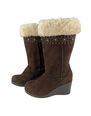 American Eagle  Suede Embellished Winter Boots 