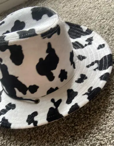 Cowprint Cowboy Hat White