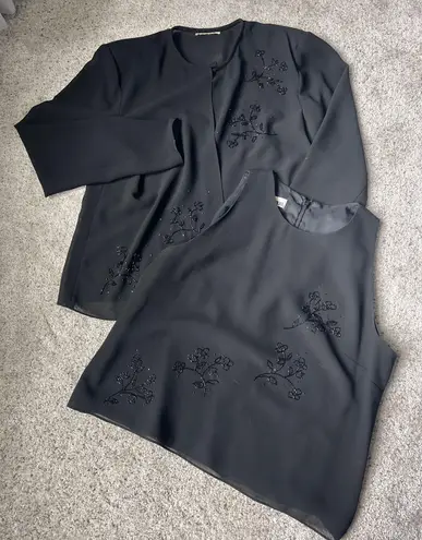 After Dark Blouse & Jacket Set