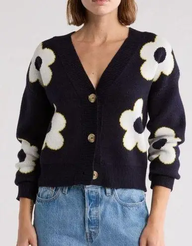 Industry NWT   REPUBLIC CLOTHING X  NORDSTROM Floral Jacquard Cardigan