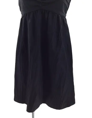 Maggy London Black Twist Bow Crinkle Party Cocktail Dress