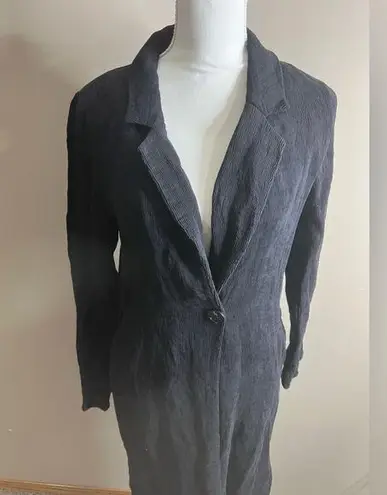 Fate by LFD black duster shirt textured look small