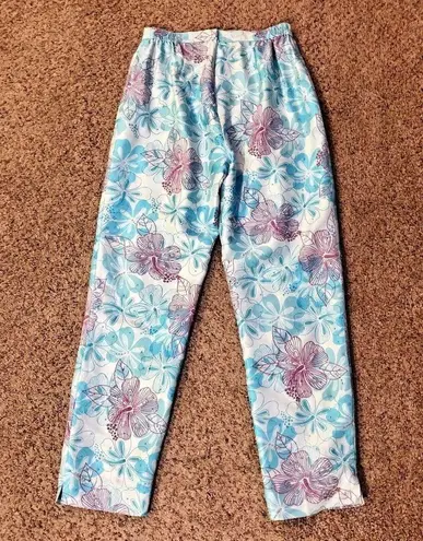 Vintage Papell Petites Pants Womens 4P Used 100% Silk Beaded