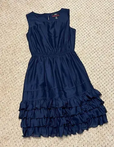 Miss Sixty NEW women's size 2 navy sleeveless tiered ruffle dress