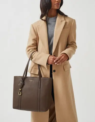 Radley London Museum Street Large Open-Top Tote in Dark Brown, NWT