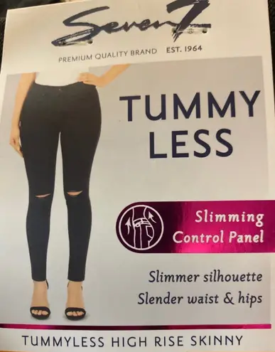 Seven 7 Jeans Seven7 Tummyless black hi rise jeans size 12