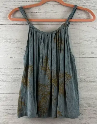 Bishop and Young Blue Gold Printed Crinkle Short Set Size M