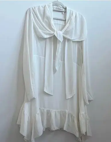 See By Chloe Silk Front Bow Tie Dress w/ Sailor Shawl