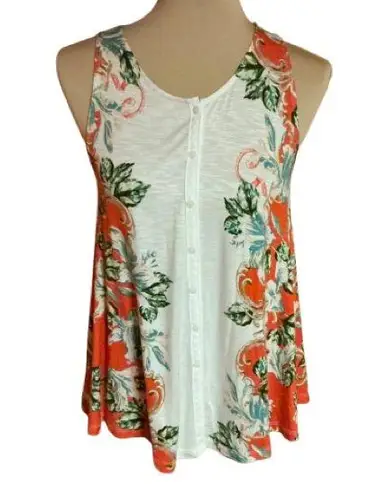 Akemi + Kin Anthropologie floral button down tank top