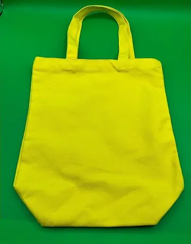 A Rare New Kumamon Bright Yellow Cotton Tote Bag Made In Japan