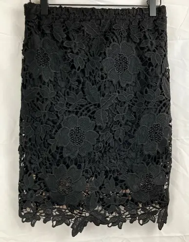 Sans Souci Womens S Black Lace Crochet Bodycon Mini Skirt Whimsigoth Party Club