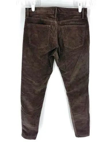 Banana Republic Factory Store Corduroy Skinny Ankle Pants Brown Size 27