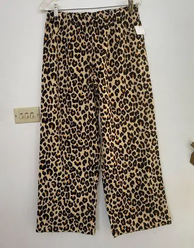 Nordstrom NWT  leopard print pajama pants S 100% cotton