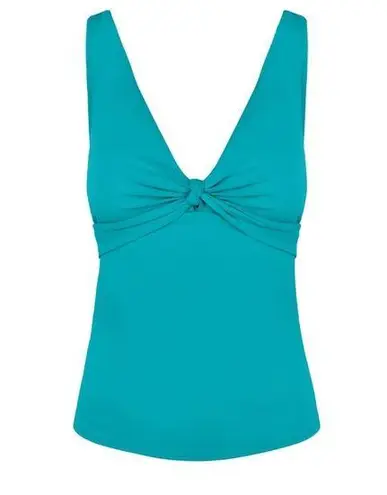 Robin Piccone  Aqua blue Olivia Tankini swim top S NWOT