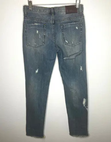 One Teaspoon Blue Buoy Distressed Awesome Baggies Jeans