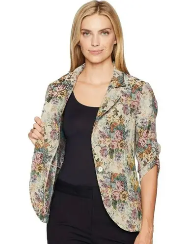 Karen Kane Floral Tapestry Blazer