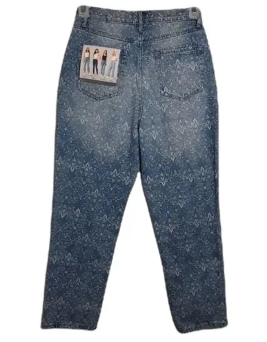 Simple Society Juniors Jeans High Rise Straight Light Wash Crop Size 7/28 Blue