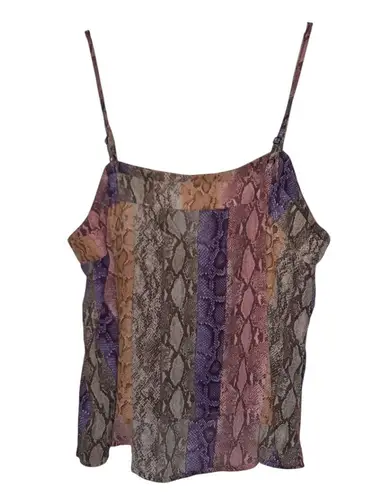 Hiatus Snake Print Blouse Size Large