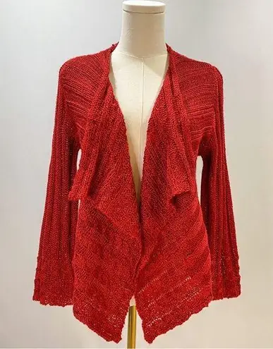 Red Crochet Cardigan 🧶 Size M