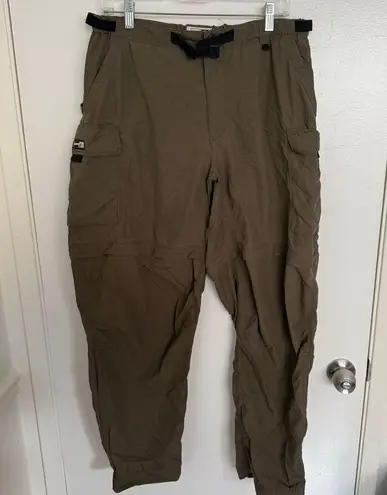 REI Women’s Khaki Cargo Pants size 16 UPF50+ Olive Green Hiking Outdoors