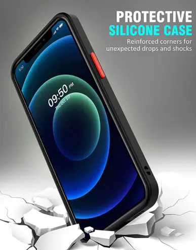 Ultra Slim Lightweight Protective iPhone 12 Pro Case Black