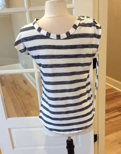 12PM by Mon Ami Top Womens Small Shirt Striped