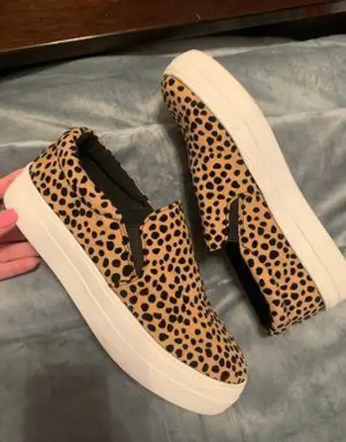 Soda Cheetah Print Slip On’s