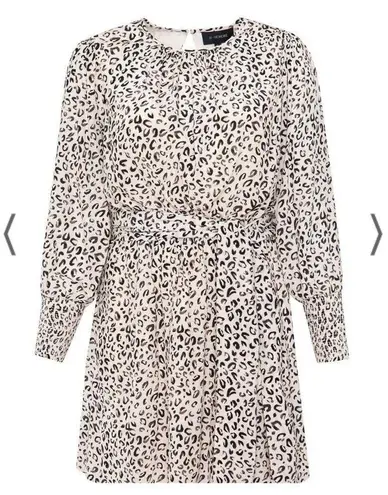 11 Honoré 11 Honore Collection Valentina Animal Print Skater Dress SZ 14