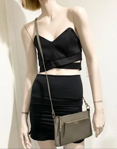 Fossil  Cowhide Leather Double Zip Crossbody Bag - Image 4