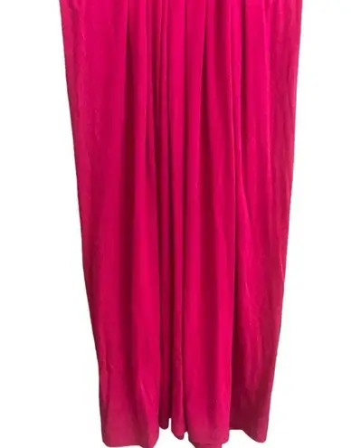 Pink Rose Pink Razorback V-Neck Maxi Dress. Size Large.