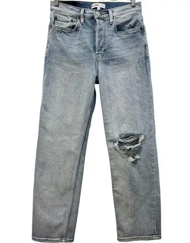 RE/DONE $265 High Rise 90's Ankle Crop Jeans Lived Light Wash Straight Leg SZ 26