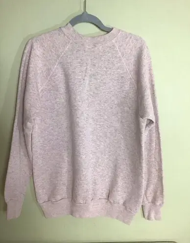 Vintage Pannill Women Kitten Print Sweatshirt Sz XL Pink/Gray EUC CottageCore Pink