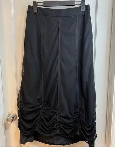 Ronen Chen tulle lined maxi ruffled skirt Black Size 2