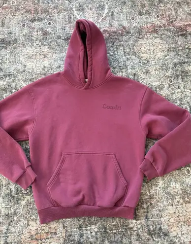 Comfrt Mauve Berry Oversized Hoodie | Cozy Fleece Pullover | Size M Pink Size M - Image 1