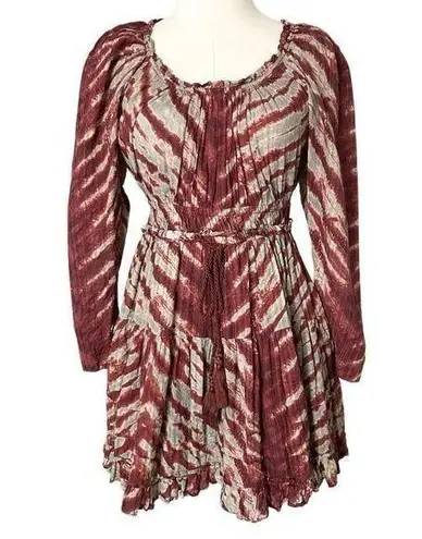Ulla Johnson Naiara Mini Long Sleeve Dress Canyon Cotton Blend Size 4