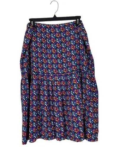 Leslie Fay Vintage Y2K Retro Women's Size 12 Skirt Geometric Abstract Colorful