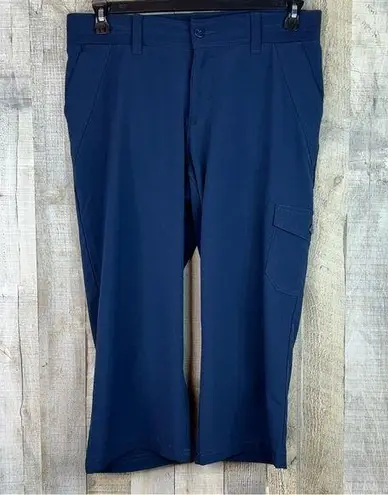 Riders By Lee  Size 12 Mid Rise Capris Navy Blue With Pockets