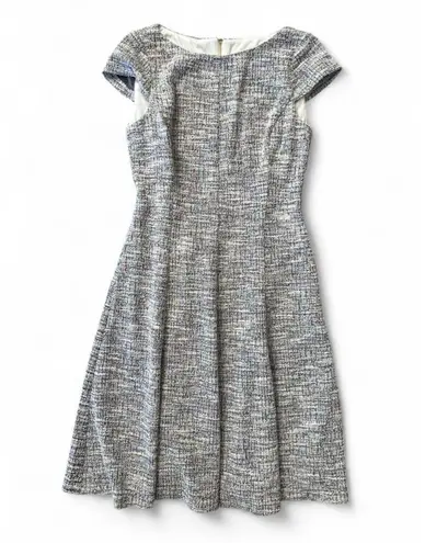 Eliza J Tweed Multicolor Midi Dress