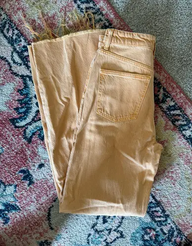 ZARA Orange Wide Leg Pants