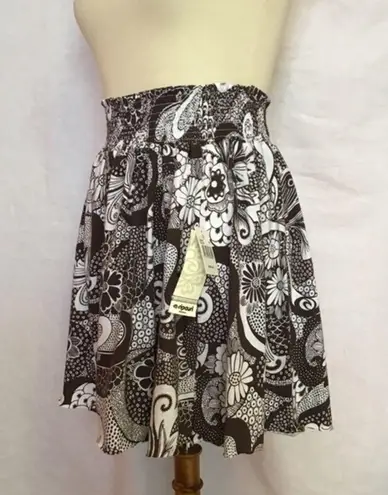 Rip Curl surfer girl floral mini skirt NWT
