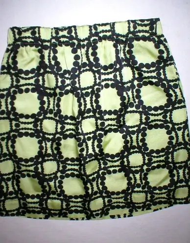 New Womens 2 NWT Italy Designer Marni Skirt 38 Yellow Black Polka Dots Knee