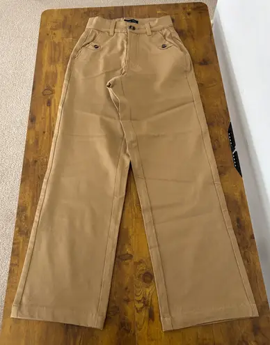 Universal Standard NWT Women Size 4XS (00-0 / XS) Camel Straight Leg Twill Pants - Image 1