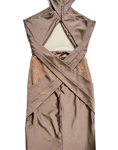 Michael Costello  Philip Mini in Taupe / Modified