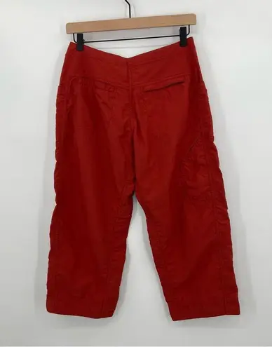 Mountain Hardwear  100% nylon orange outdoor active cropped zip pocket pants