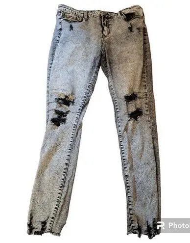 Simple Society  Acid-Washed Jeans