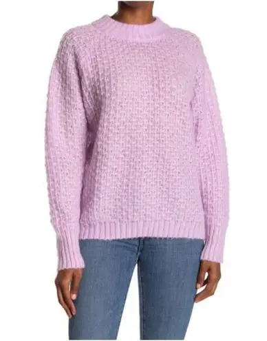 FRNCH Paris Nordstrom Lavender Norhen Fuzzy Knit Sweater Small/Medium