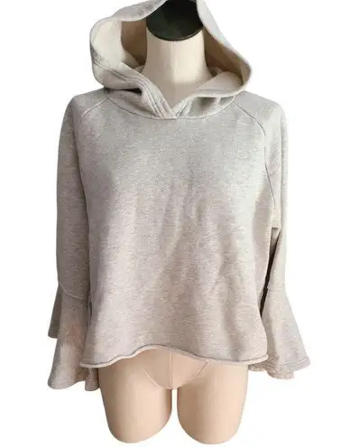 Melrose and Market Cropped Lt. Gray Cotton Hoodie