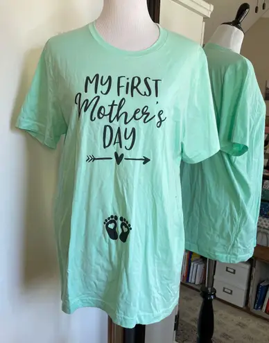Large Mint Green Mothers Day Tee Shirt
